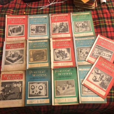 14x Practical Wireless Magazine 1940’s-Editor F J Camm. Rare Vintage Collection - Image 1 of 4