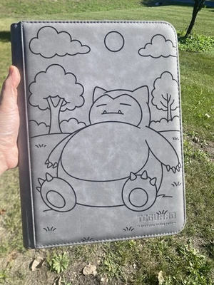 Pokémon Laser Engraved Binder Snorlax/ Made To Order! Engraved/Shipped In USA - Image 1 of 4
