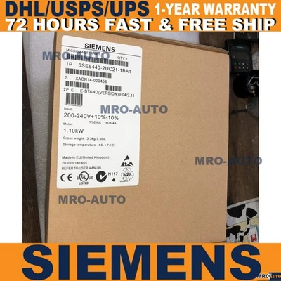 New Siemens 6SE6 440-2UC21-1BA1 6SE6440-2UC21-1BA1 US FREE TAX - Image 1 of 2