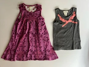 Lot 2 Matilda Jane Tank Hello Summer Gray Shirt Enchanted Garden Dress Girl's 6 - Picture 1 of 8