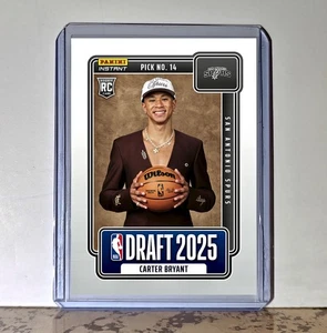 Carter Bryant Rookie 2025-26 Panini NBA #14 Draft Night Card San Antonio Spurs - Picture 1 of 1