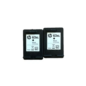 2-pak Oryginalny czarny wkład atramentowy HP 63XL F6U64AN Open Box Two Twin 63 XL Oem - Zdjęcie 1 z 1