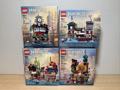 Lego Micro NINJAGO City Complete Set Lot Of 4 - 40703 40704 40705 40706 - Image 1 of 3