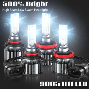 For Toyota Solara 2007 2008 LED Headlight kit High/Low Beam Light Combo 4X Bulbs - Picture 1 of 11