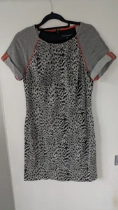 French Connection Dress Size 12 With Orange Edging, Lovely Fit - Picture 1 of 4
