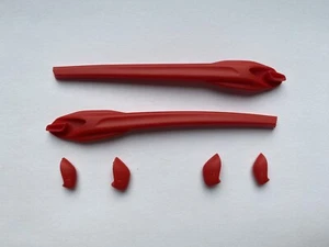 PolarLens Rubber Kit Red Nose Pad Ear Socks for-Oakley Flak Jacket 2.0 XL - Picture 1 of 1