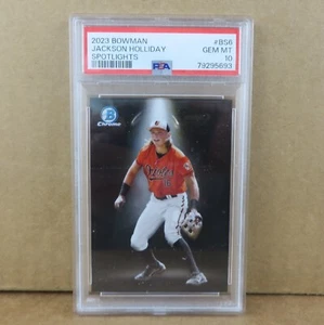 JACKSON HOLLIDAY 2023 Bowman Cromo Focos #BS-6 PSA ¡FENÓMENO DE ORO 10 PIEZAS! - Imagen 1 de 4