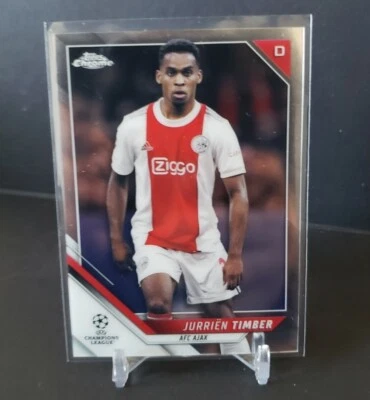 Jurrien Timber - Base Card- Topps Chrome UEFA Champions League 21/22 Ajax #43 - Image 1 of 2