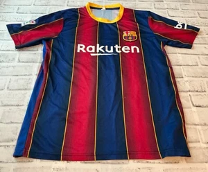 Neu mit Etikett Rakuten Herren Football NFL Trikot Shirt Messi 10 # rot blau gelb Größe M - Bild 1 von 4