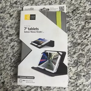 New Case Logic Universal 7” Tablets Cover Stand (max 8”x4.7”) Gray - Picture 1 of 2