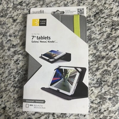New Case Logic Universal 7” Tablets  Cover Stand (max 8”x4.7”) Gray - Image 1 of 2