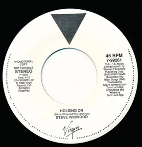 Steve Winwood - Holding On - Virgin 7-99261 - 45 Schallplatten sehr guter Zustand++ - Bild 1 von 2