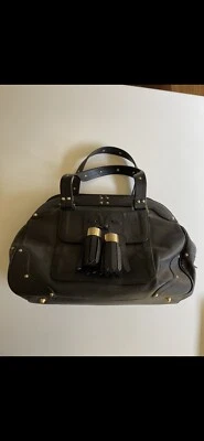 Bolso de hombro Luella de cuero granulado negro Foto 1 de 4