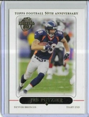 2005 Topps Football #73 Jeb Putzier Denver Broncos - Image 1 of 2