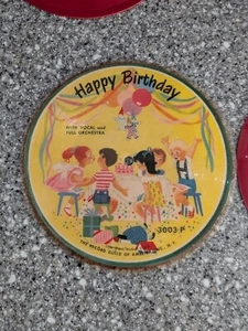 Happy Birthday 78rpm Single 6.5-inch Record Guild Of America #3003P Picture Disc - Picture 1 of 2