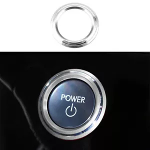 Silver Aluminum One-Button Start Switch Cover Trim For Lexus RX500h 2023-2024 - Picture 1 of 5