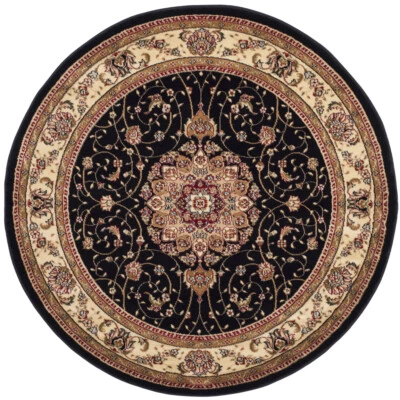 SAFAVIEH Lyndhurst LNH329A Black / Ivory Rug - Image 1 of 4