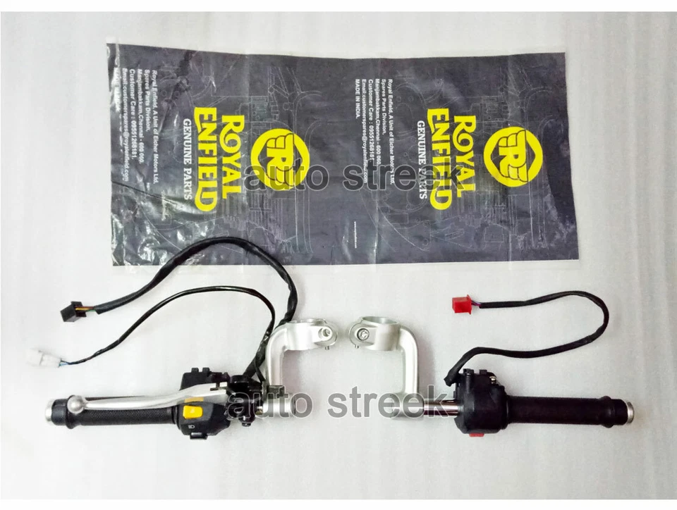Conjunto completo de manillar Royal Enfield LH y RH genuino para GT Continental 650 Foto 1 de 4