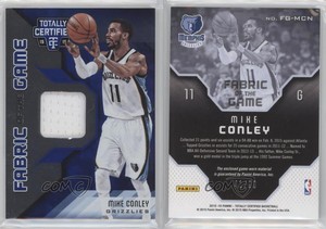 2015 Panini Totally Certified Fabric of the Game Materials Blue /99 Mike Conley