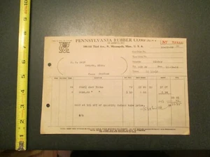 Pennsylvania Rubber Company 1928 Rechnung Briefkopf 1071 - Bild 1 von 1