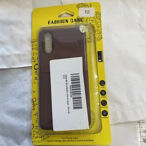 Huawei P20 phone rear cover/bumper in rich, dark tan - Picture 1 of 5