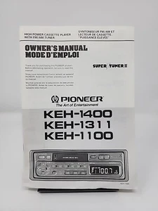 Pioneer KEH-1400 KEH-1311 KEH-1100 Stereo Owner's Manual Super Tuner III FM/AM - Picture 1 of 2