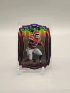 Clyde Edwards-Helaire 2020 Select #154 Rookie Premier Level Purple Prizm Die Cut - Picture 1 of 2