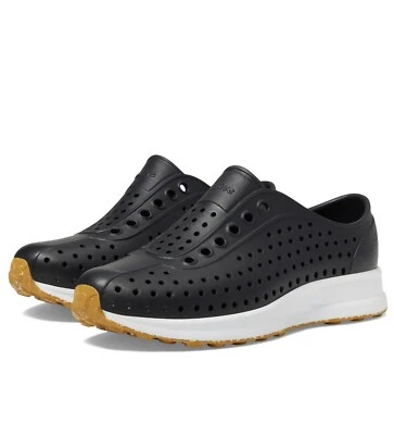 Zapatillas Nativas Niños Talla 2 Negro Goma Zapatos Sin Cordones Robbie Sugarlite Agua Foto 1 de 4