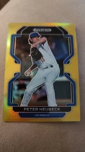 2022 Prizm Draft Picks Baseball Base GOLD #PDP164 Peter Heubeck /10 Dodgers - Picture 1 of 2
