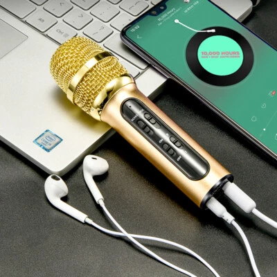 Wireless Karaoke Microphone Song Sing Recorder For Phone Computer Live Streaming - Image 1 of 4