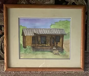 Nice Watercolor Painting- Old House - Modernism-Oil Painting Style - Picture 1 of 5