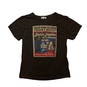 Vintage Lucky Brand Janis Joplin Tee Shirt Womens Small - Picture 1 of 5