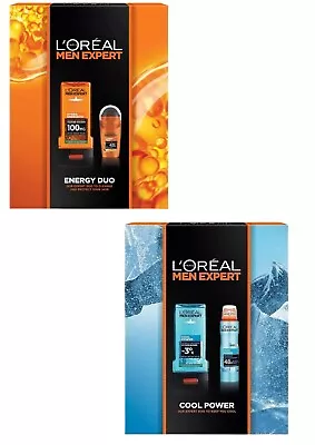 L'Oreal Men Expert Energy Duo Geschenkset Duschgel & Antitranspirant Roll-On Neu in OVP