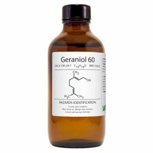 Geraniol 60 - 4 fl oz - bottiglia in vetro ambrato con contagocce in vetro - GreenHealth - Foto 1 di 1