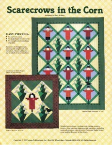 Wall Hanging Quilting Pattern Scarecrows in Corn Quilts 76" x 97" and 46" x 46" - Picture 1 of 1