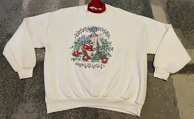 Moletom vintage Gopher Sport Julie Harris cesta de piquenique maçãs GG feito nos EUA - Imagem 1 de 4