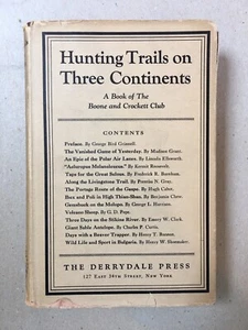 Hunting Trails on Three Continents (1933) Derrydale Press LIMITED EDITION - RARE - Picture 1 of 9