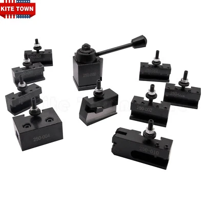 WFYB OXA Wedge Tool Post Holder Set 250-000 + 4 Extra Holders For Mini Lathe up to 8"