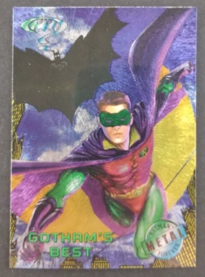 Batman Forever 1995 Robin Fleer Metal Card #91 (NM) - Image 1 of 2