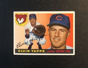 1955 Topps Baseball Card #129 Elvin Tappe VG-EX