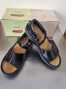 NAOT Norel Leather Sandals - Black Size 36 NEW in Box. Rrp $219 - Picture 1 of 5
