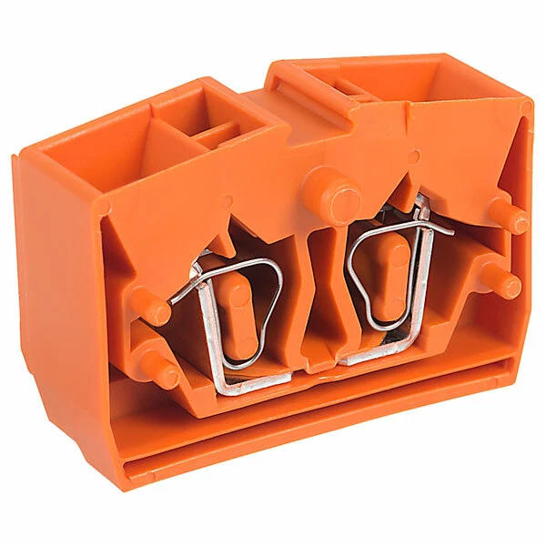 WAGO 264-356 4-Cndtr. Fixing Flange Centre Terminal Block Orange - Image 1 of 1