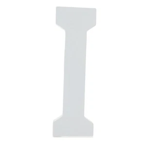 Courier Font White Color Wooden Letter I (6 Inches) - Picture 1 of 2