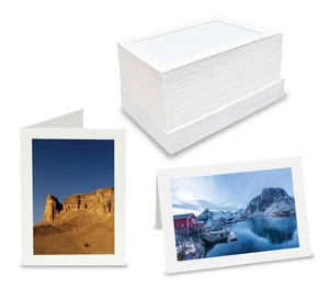 Tarjetas de notas con marco de fotos para fotos de 4" x 6", paquete de 50, insertos para fotos con envelo... - Imagen 1 de 5