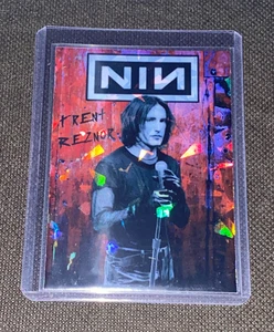 NIN Trent Reznor Custom Holographic Refractor Prizmatic Heavy Metal Card - Picture 1 of 4