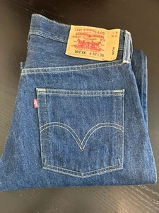 Vintage Levi's 501XX Button Fly Jeans Mens 32x38 (Fit 33x34.5) Made 2003 - Picture 1 of 6