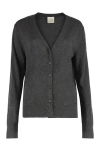 Calvin Klein Womens Cashmere Full Sleeves Cardigan in Gray Size Medium - Picture 1 of 2