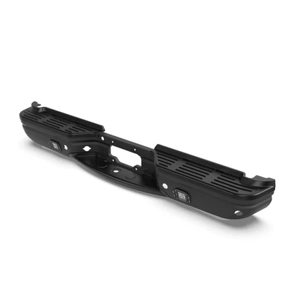 Black Rear Step Bumper Led Fit For Ford F-250 F-350 1999-07 w/ Park Sensor Holes Foto 1 de 4