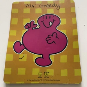 Mr Men Little Miss Vintage Computer Mouse Mat Mr Greedy 1996 - Afbeelding 1 van 5
