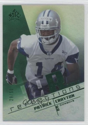 2004 Upper Deck Reflections Green /50 Patrick Crayton #232 Rookie RC - Image 1 of 2